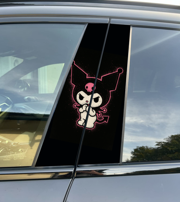 Premium Vinyl Car Pillar Wrap – Stylish & Durable B-Pillar Decal Kuromi