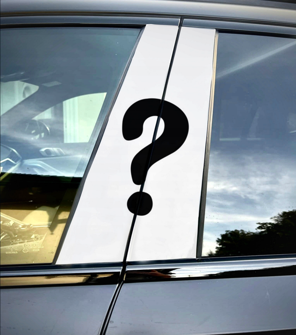Test Car Pillar Sticker Perfect for Practice and Application Training