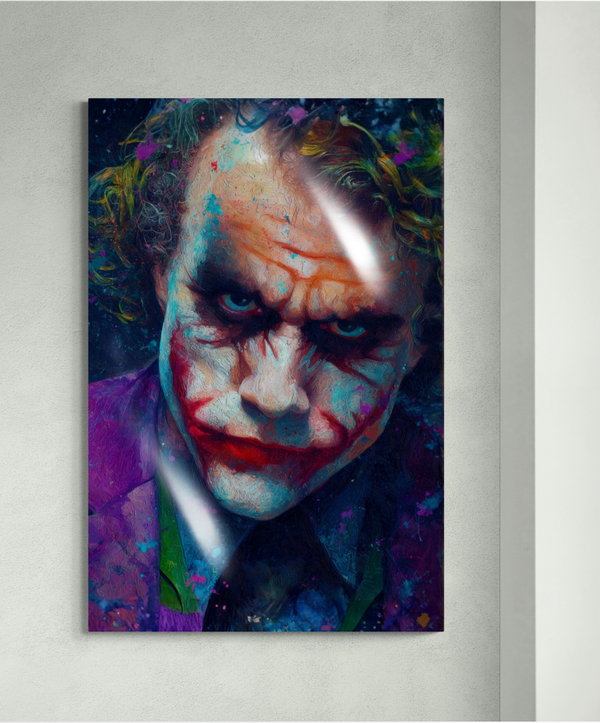 Exclusive Artwork – Contemporary Wall Decoration, Gloss Finish JOKER Controlled Chaos