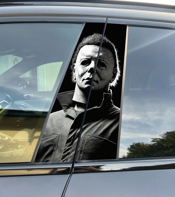 Premium Vinyl Car Pillar Wrap – Stylish & Durable B-Pillar Michael Myers