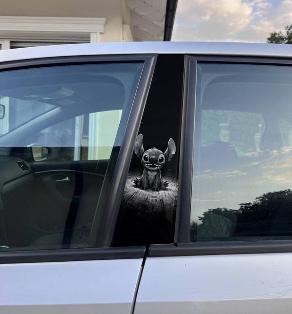 Exclusive Single Car Pillar Wrap – Premium Vinyl Decal Stitch Limited Edition