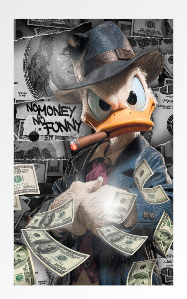 Exclusive Artwork – Contemporary Wall Decoration, Gloss Finish McScrooge - Rich Mindset