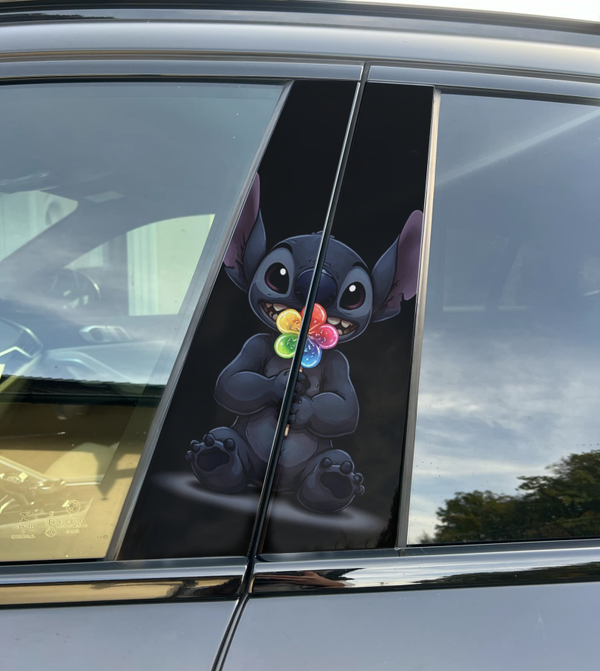 Premium Vinyl Car Pillar Wrap – Stylish & Durable B-Pillar Stitch HAWAII