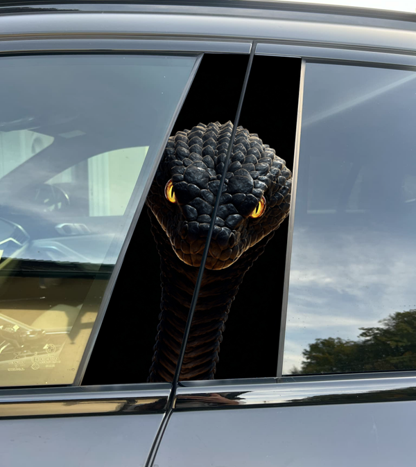 Premium Vinyl Car Pillar Wrap – Stylish & Durable B-Pillar Decal Cobra Snake