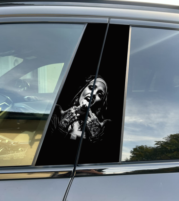 Premium Vinyl Car Pillar Wrap – Stylish & Durable B-Pillar Nun F