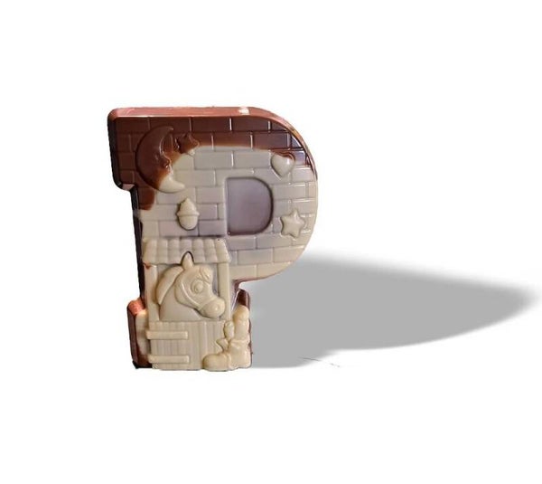 Sint letter P gemarmerd (B)
