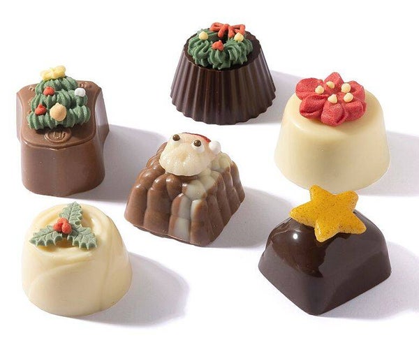 Kerstbonbons met decoratie
