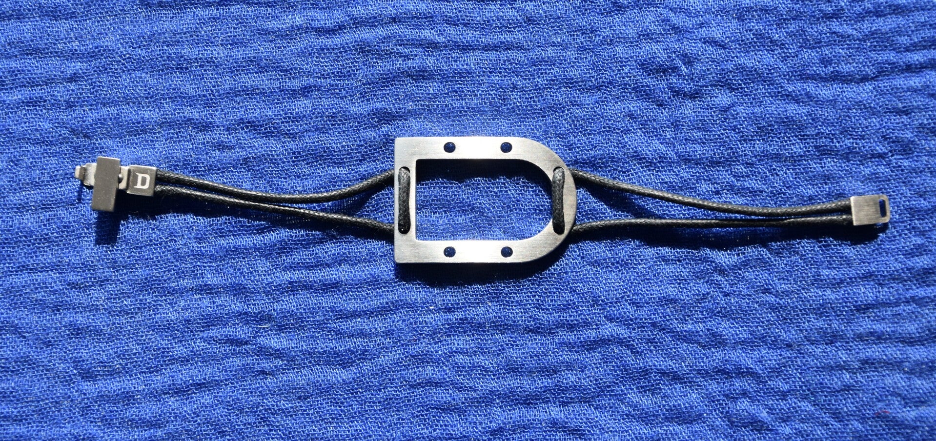 Delvaux Armband zilver- en zwartkleurig