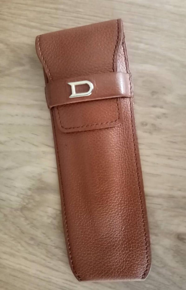 Delvaux pennenetui cognac