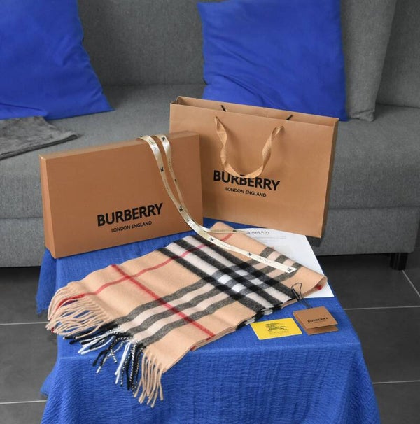 Burberry sjaal - 100% kasjmier