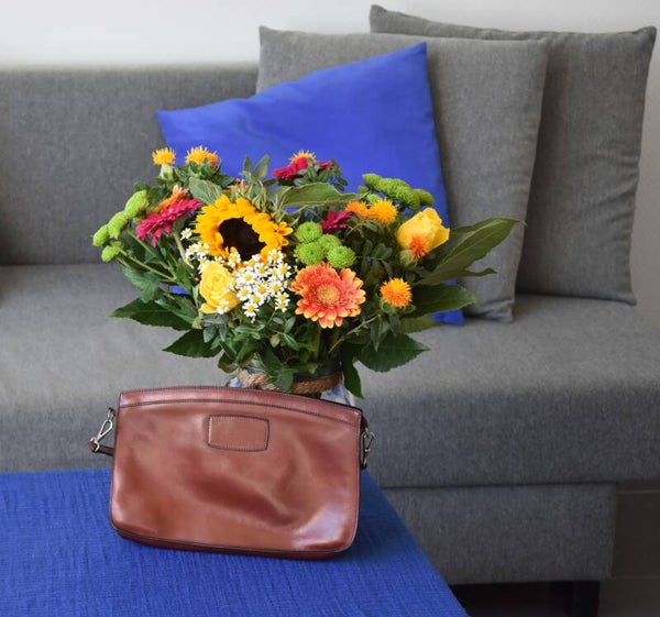 Delvaux vintage handtas in roestbruin