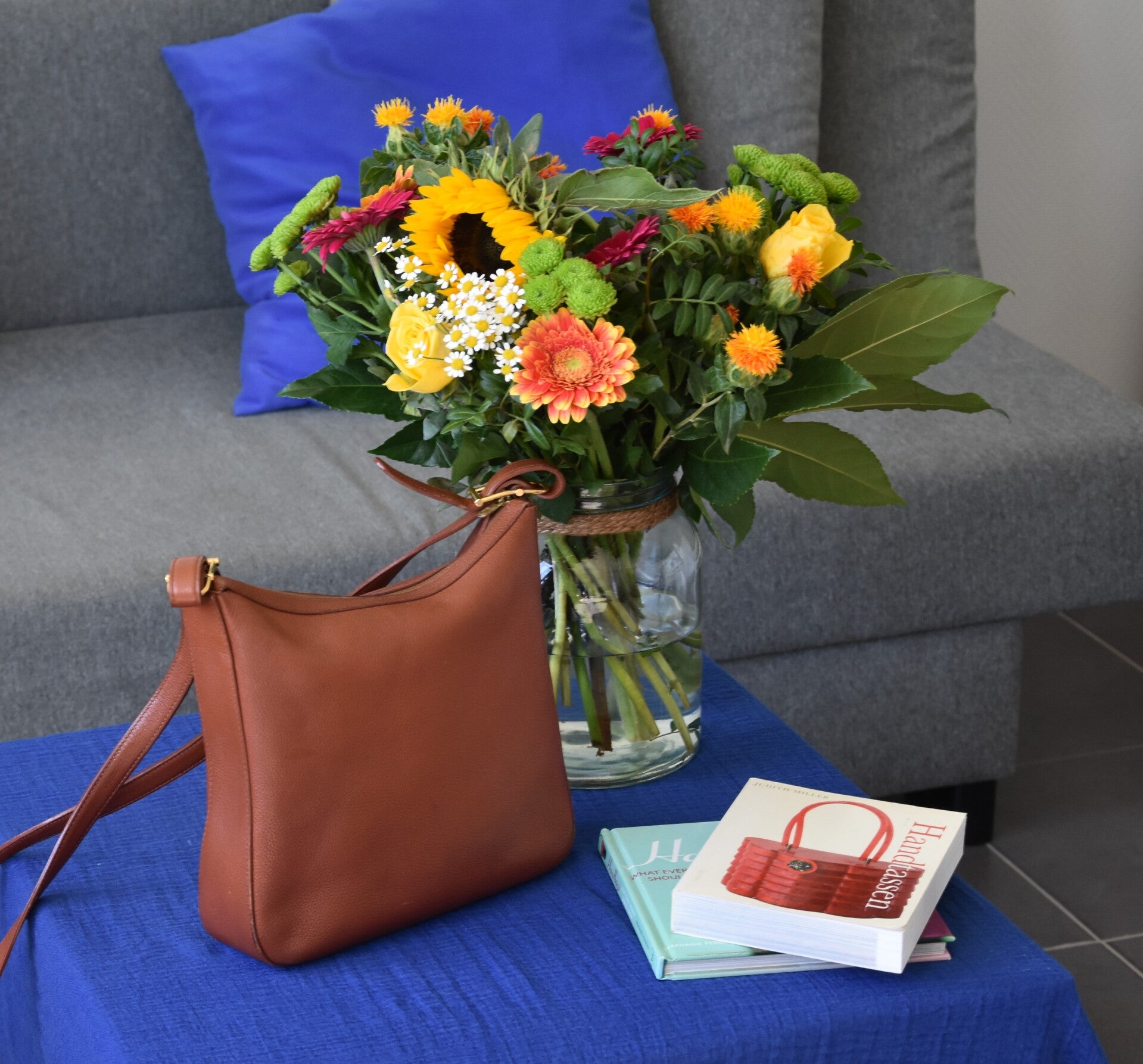 Delvaux Mascotte crossbody cognac