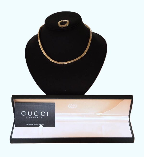 Gucci ketting en ring in zilver