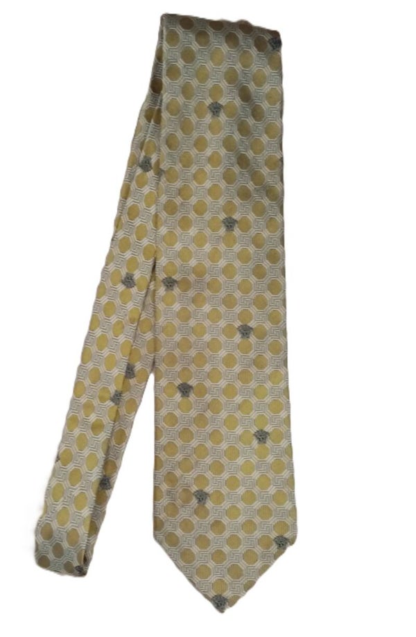 Gianni Versace stropdas 100% zijde goudkleurig