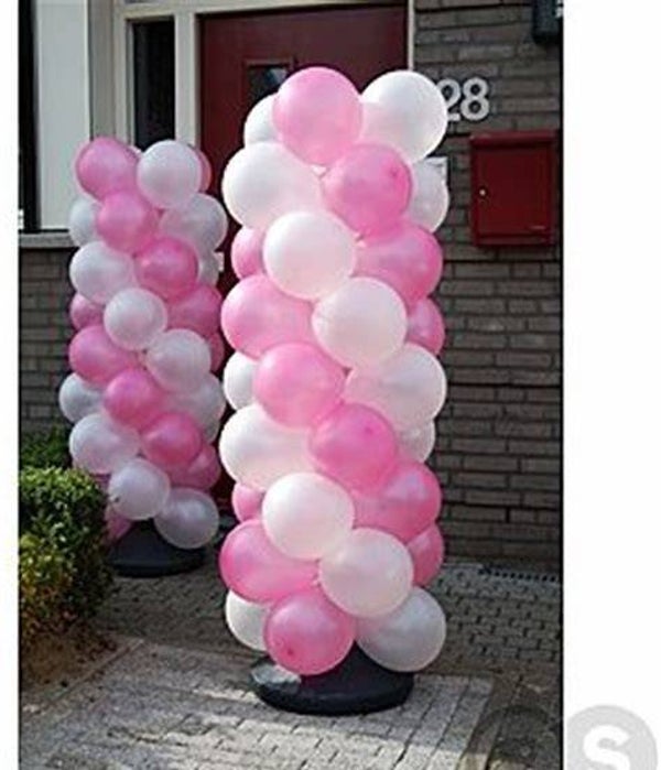 Geboorte (meisje) ballonpilaar.