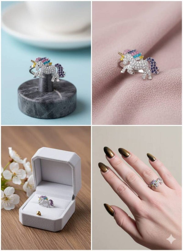 gekleurde kinderring