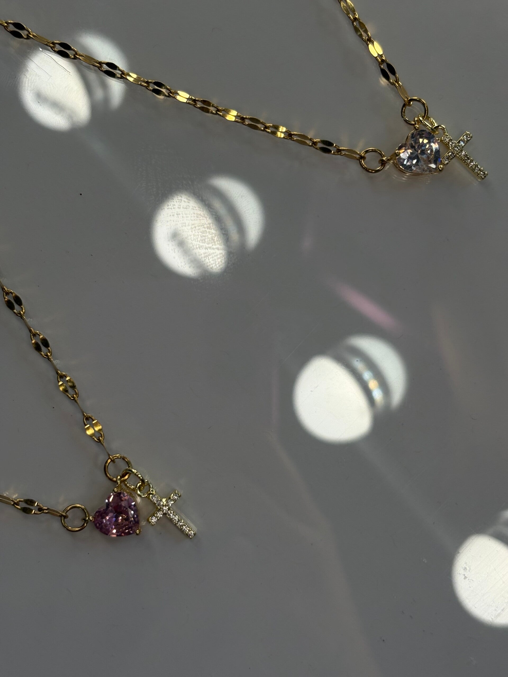 Hearts & Cross Necklace