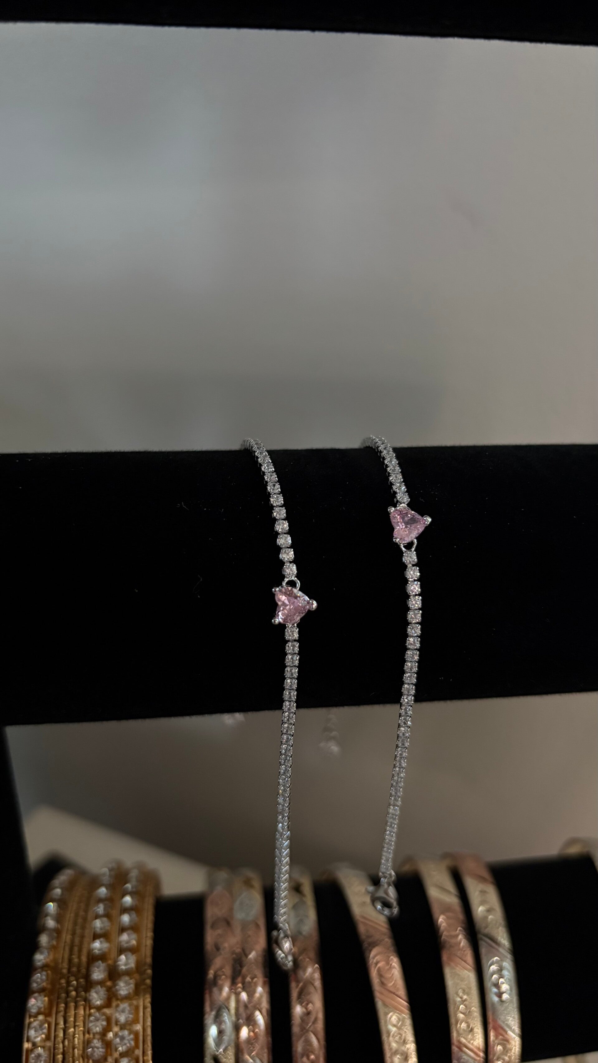 Sweetheart Tennis Bracelet