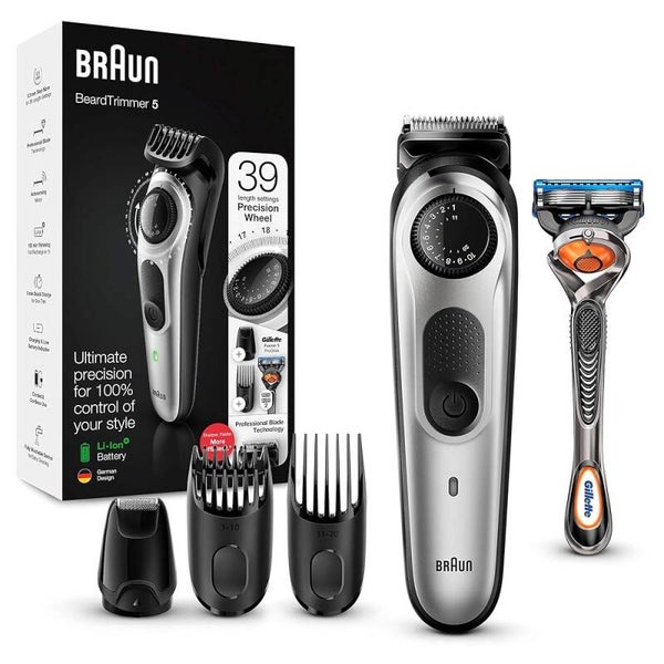 Afeitadora Braun Beard Trimmer 5 (cuchilla Gillette de Regalo)