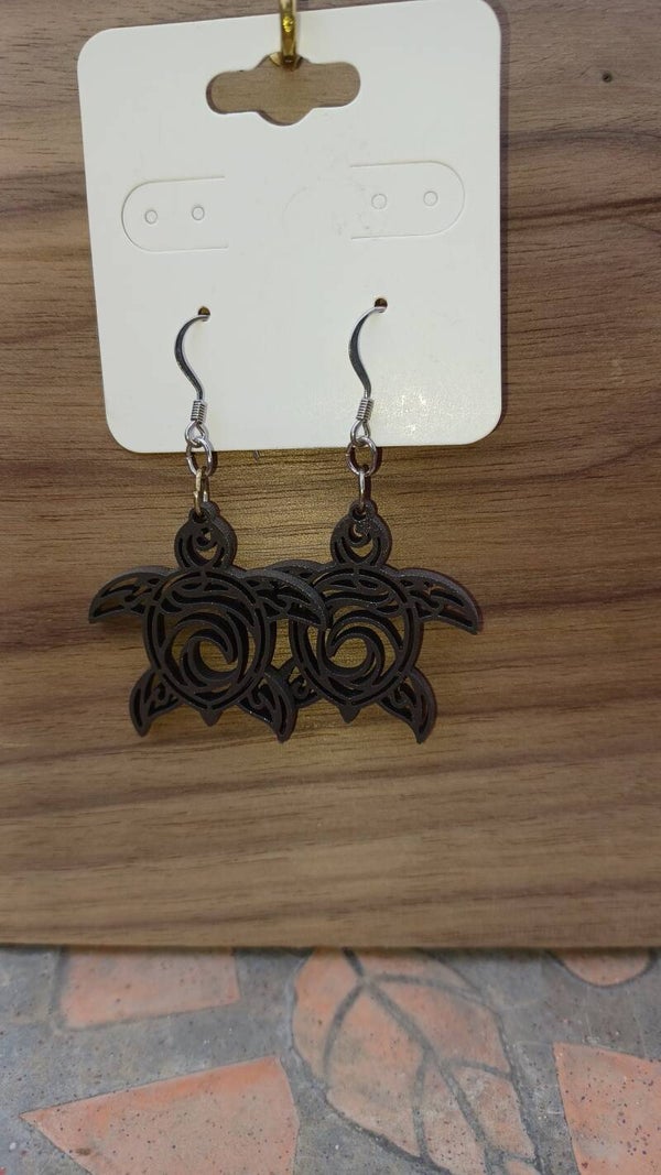 Laser Engraved Earrings