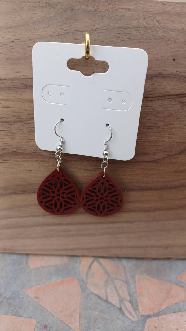 Laser Engraved Earrings