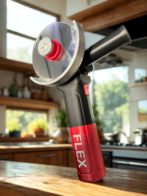 Pizzaschneider- Winkelschleifer- Design für echte Handwerker