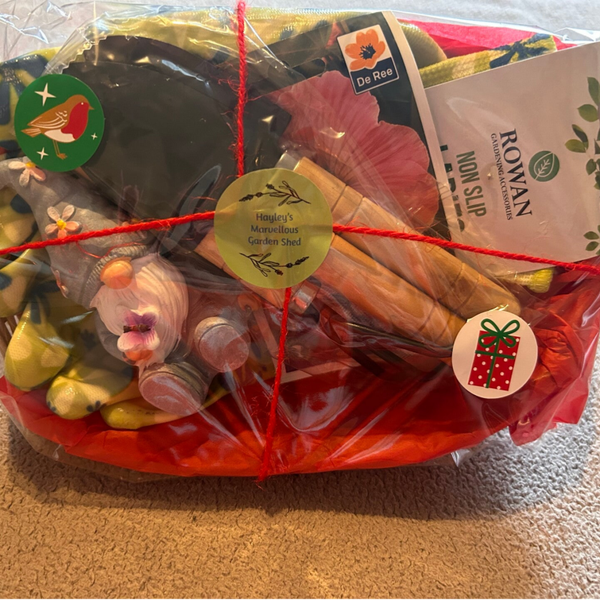 Small Christmas Gardening Gift Basket