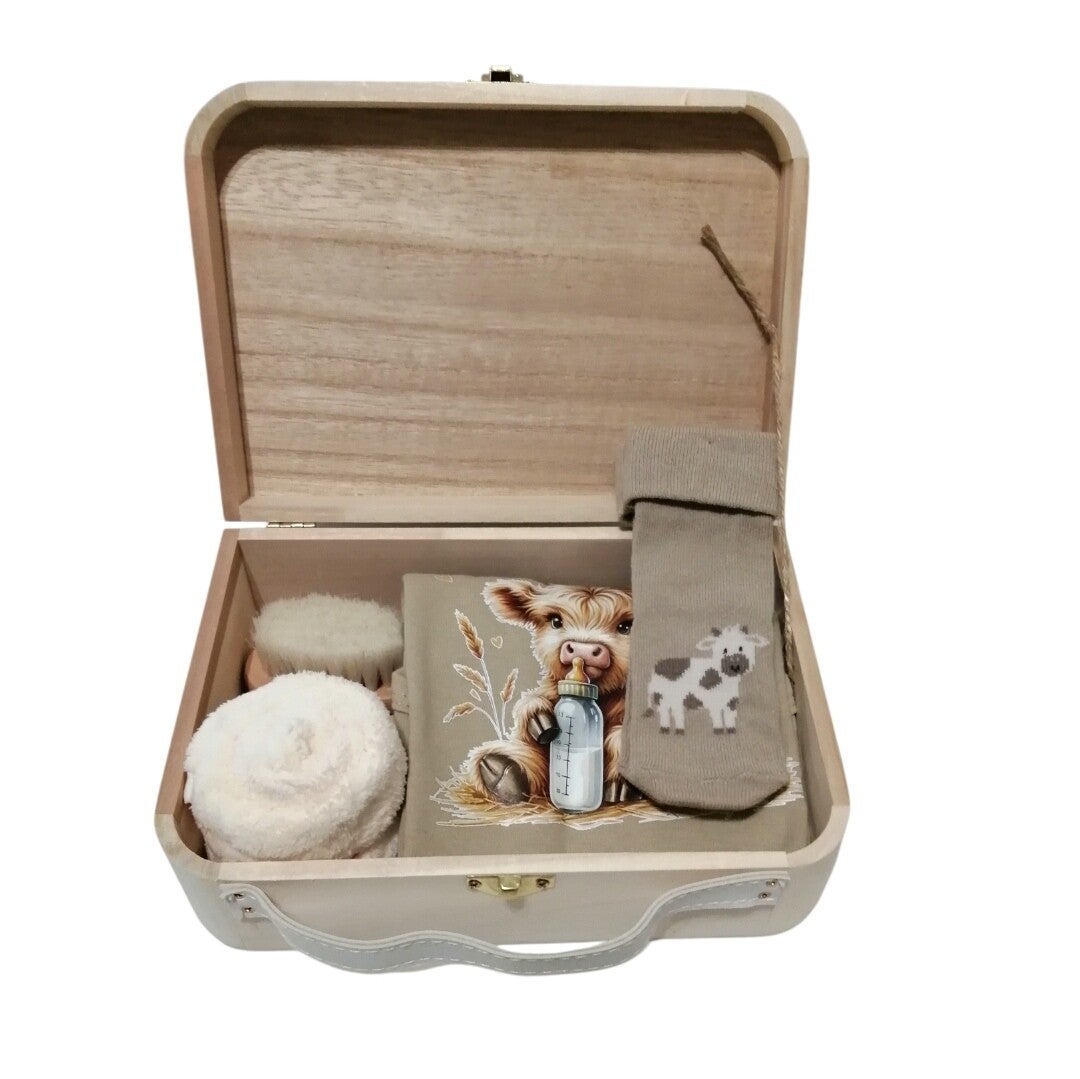 Houten kistje Koe