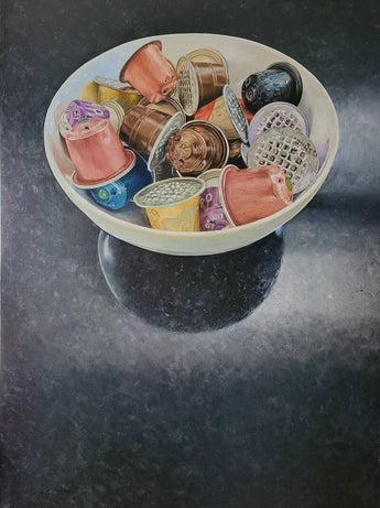 Koffiecupjes in kom