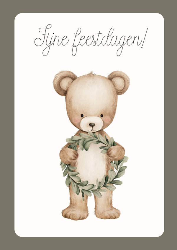 Wenskaart | Kerst | Beertje 10