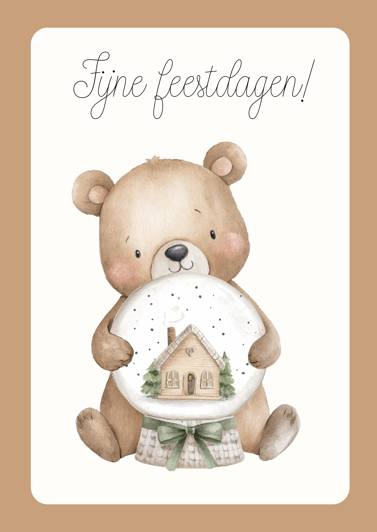 Wenskaart | Kerst | Beertje 7