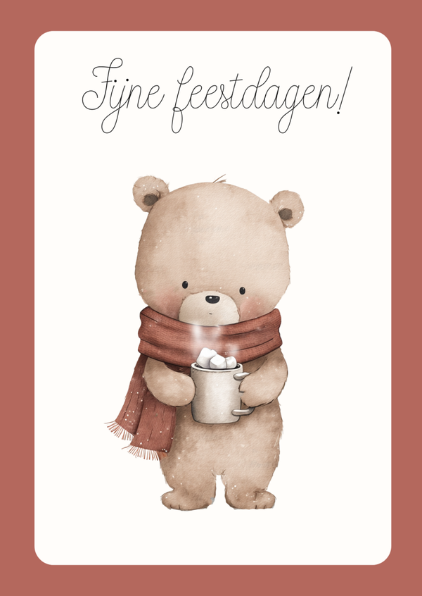 Wenskaart | Kerst | Beertje 8
