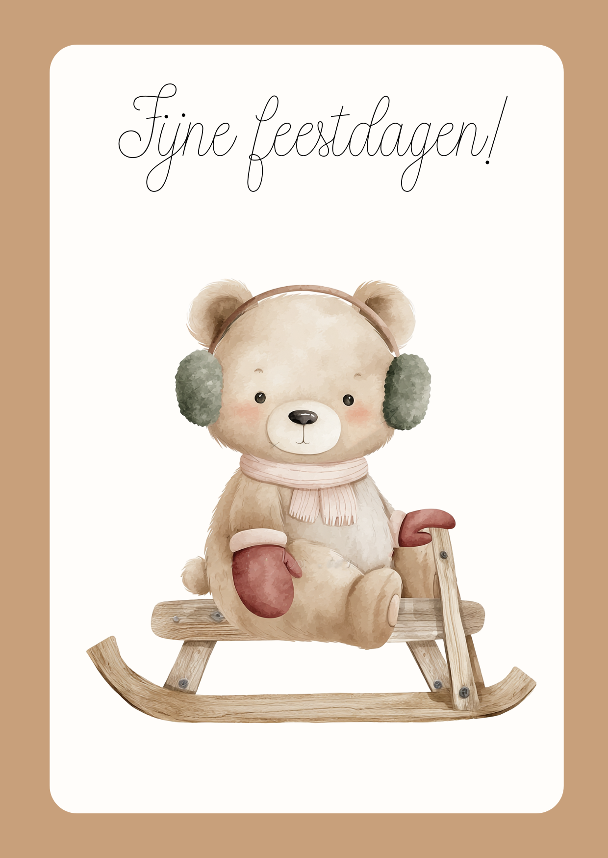 Wenskaart | Kerst | Beertje 9