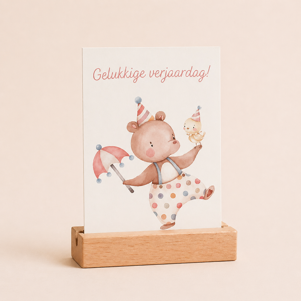 Wenskaart | Verjaardag | Clownbeertje