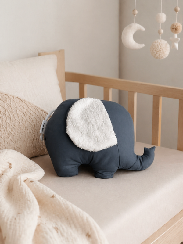Geboorteknuffel | Handgemaakt | Olifant blauw