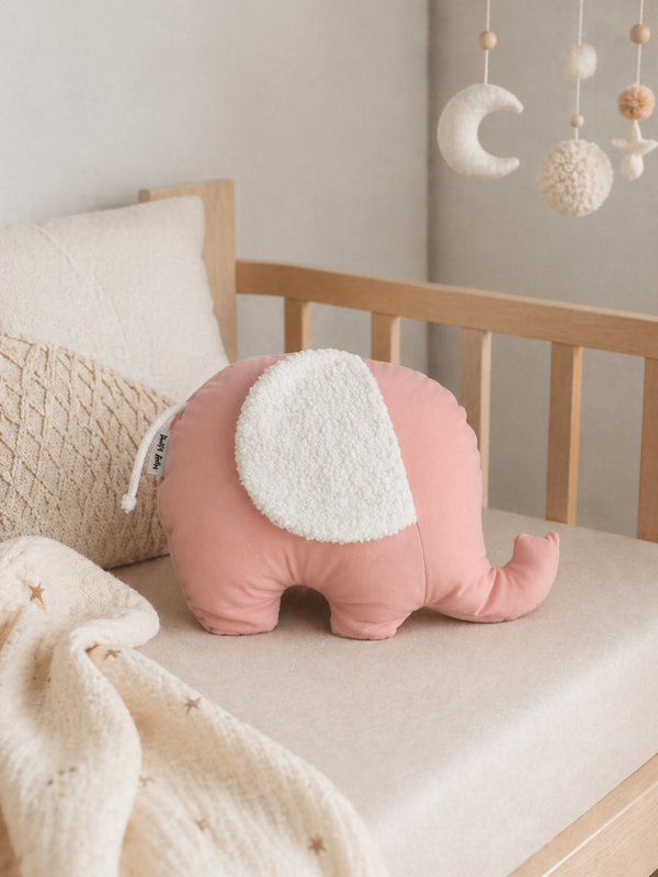 Geboorteknuffel | Handgemaakt | Olifant roze