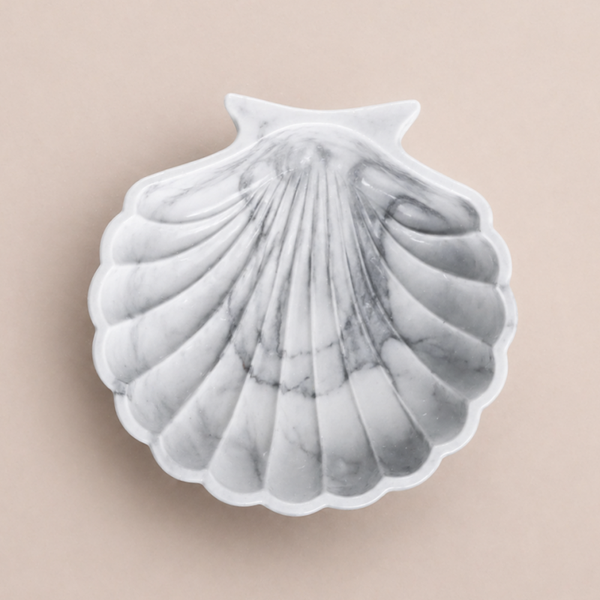 Home decor | Schaaltjes | Schelp | Grijs gemarmerd