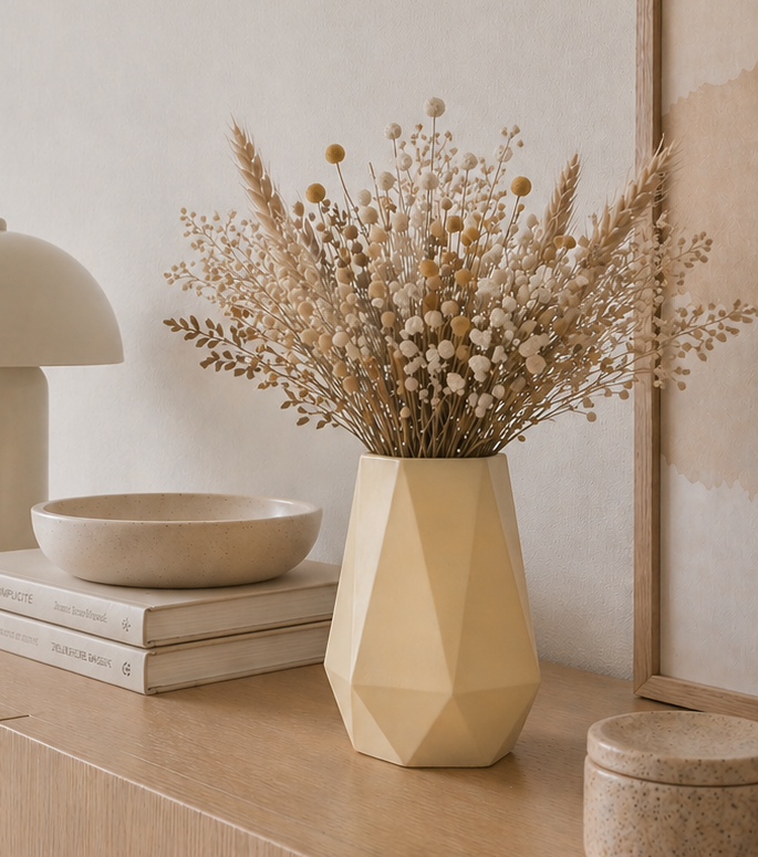 Home decor | Vaasjes | Hoekig | Geel