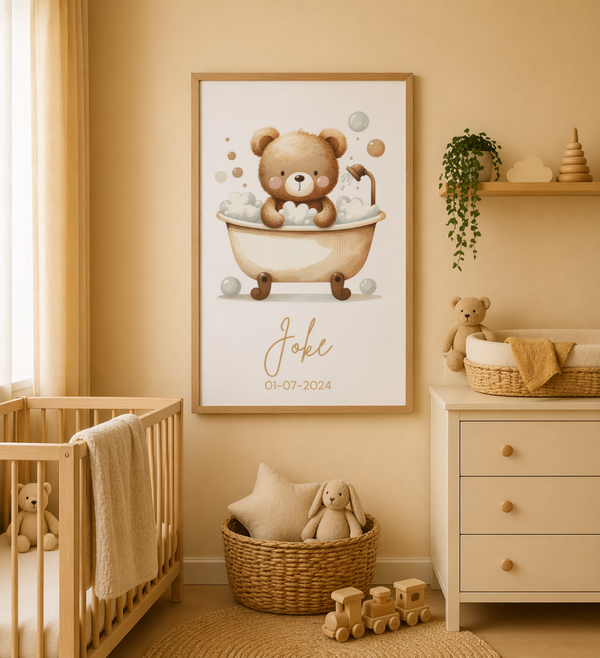 Geboorte kamerposter | Beertje bad