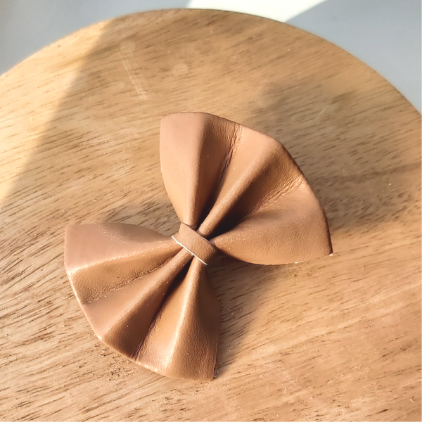 Tan Butterfly Bow