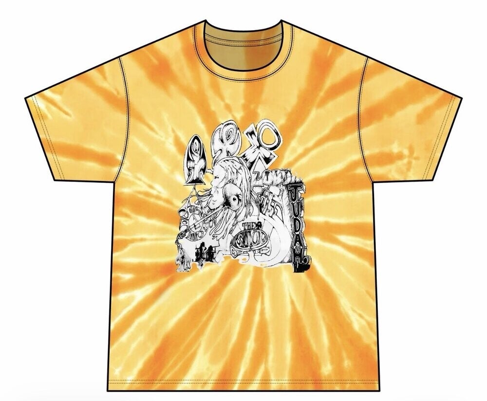 Origins Tee in golden-yellow tie-dye