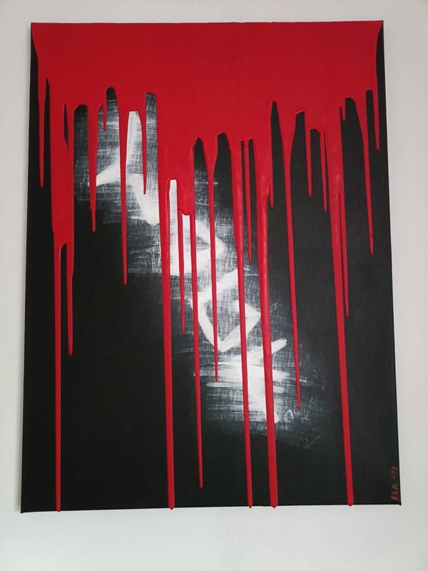 "Judge NOT " 60x80cm katoen canvas