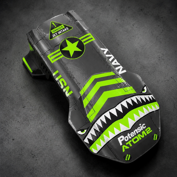 Potensic ATOM 2 Topshell & skin  Combo (Neon Green Tiger Shark) FREE SHIPPING in the USA