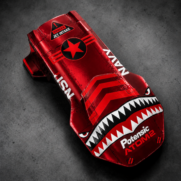 Potensic ATOM 2 Topshell & skin  Combo (Red Tiger Shark) FREE SHIPPING in the USA