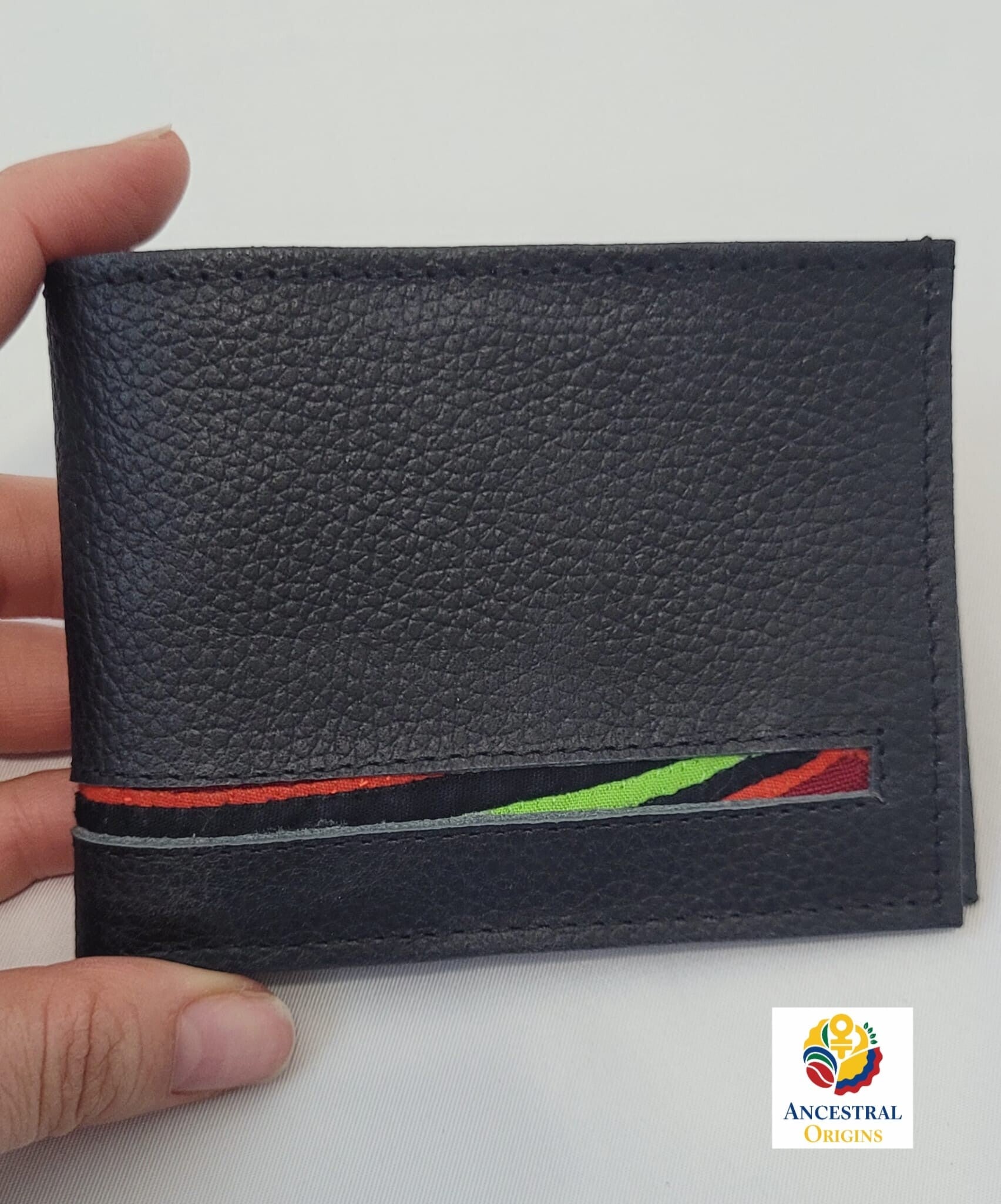 Black Colombian Leather Wallet