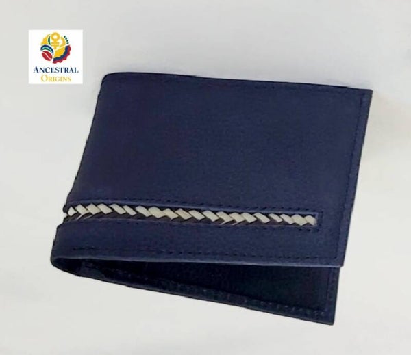 Navy blue wallet for men