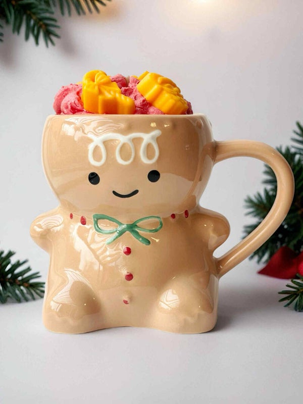 Gingerbread House Mug Candle