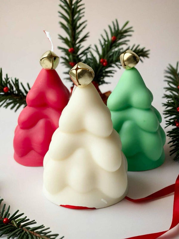 Snow-covered Christmas trees