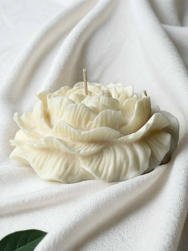 Peony Flower Decorative Candle