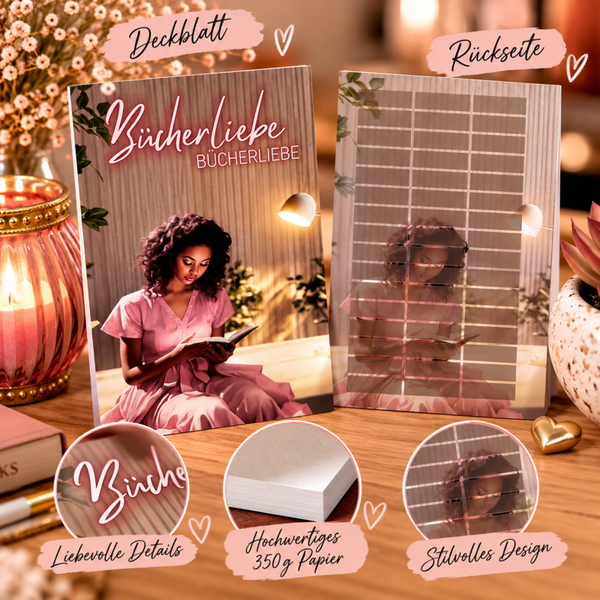 📚 Bücherliebe – Deckblatt A7